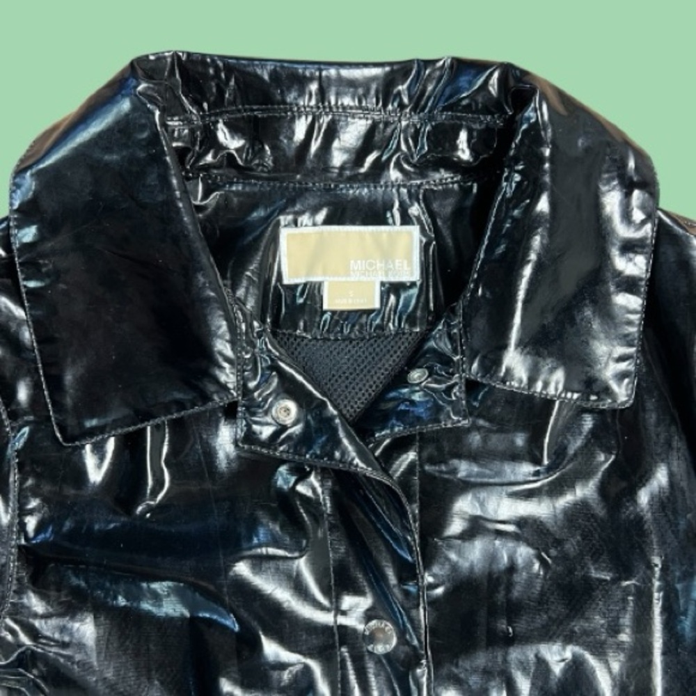 Michael Kors PVC Trench Coat Y2K - Picture 6 of 12